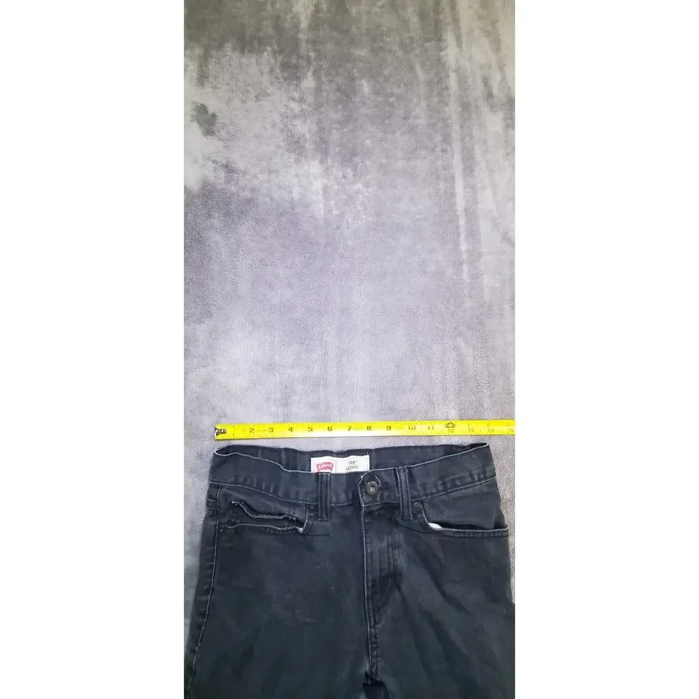 Levi's 510 Men's 28x28 Skinny Jeans Black Denim Pants Casual C15